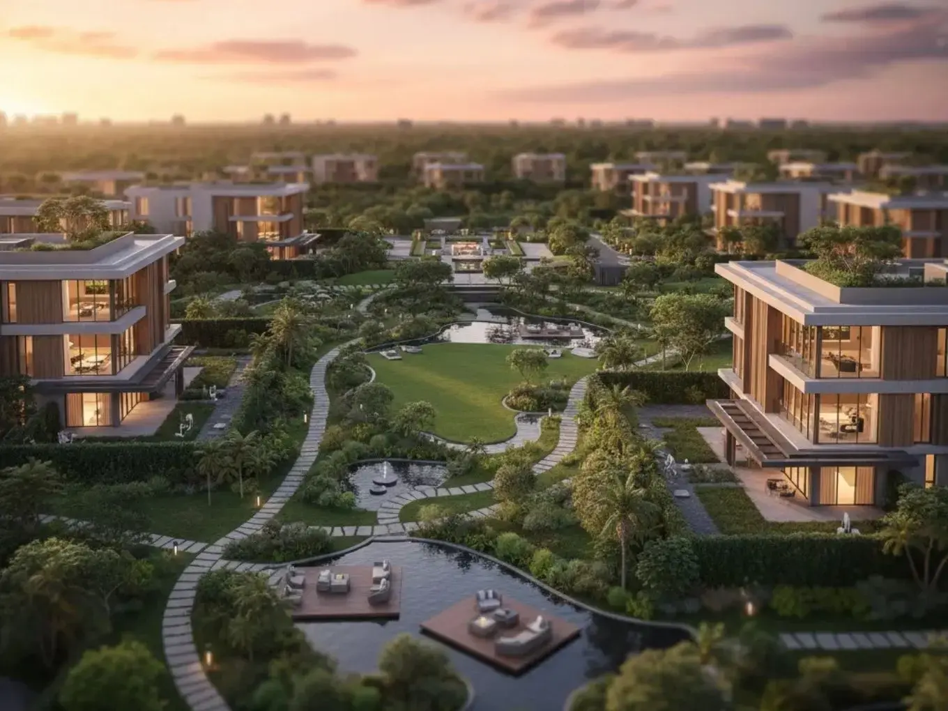 منظر جوي لتلال بن غاطي